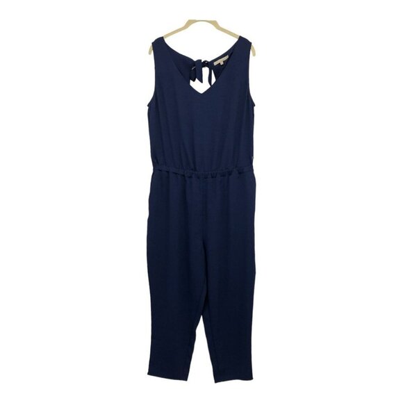 Monk + Lou Blue Sleeveless Jumpsuit size L - Picture 16 of 16